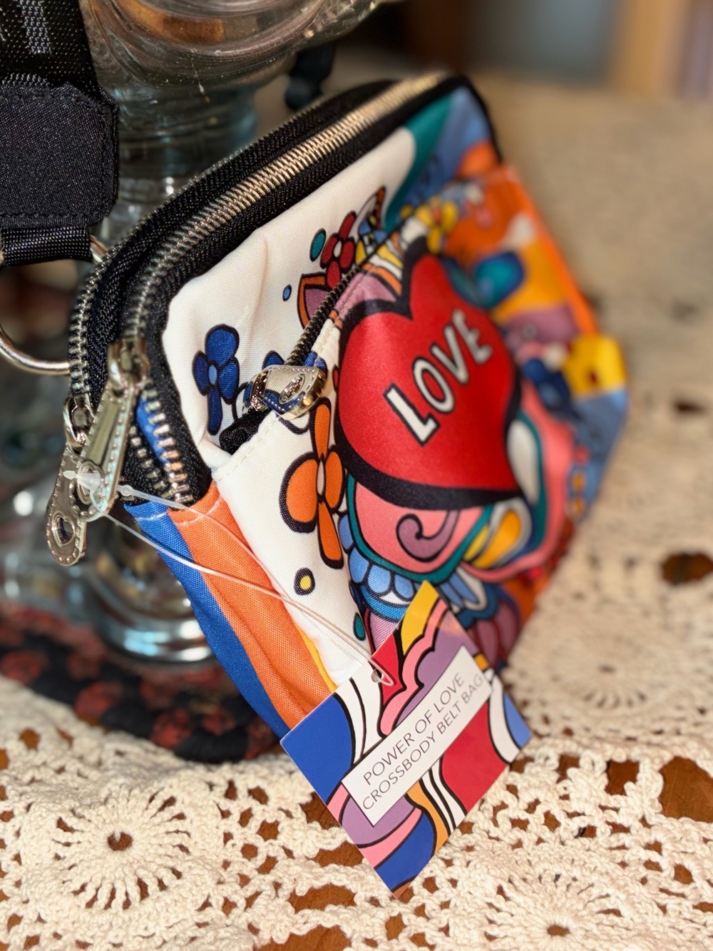 New With Tags Brighton Power of Love Crossbody Bag - Picture 9 of 12